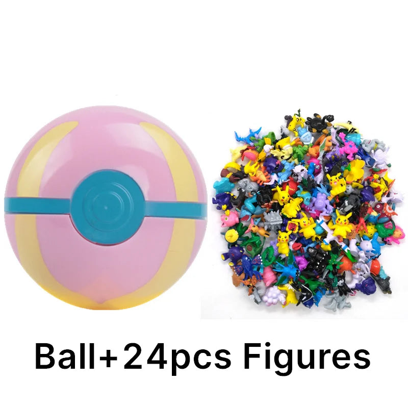 Funny Joy Pokemoning Toys 7Cm Elf Ball 2-3cm Anime Action PokeBall Figures Monster Toy Model Dolls Children Christmas Gift