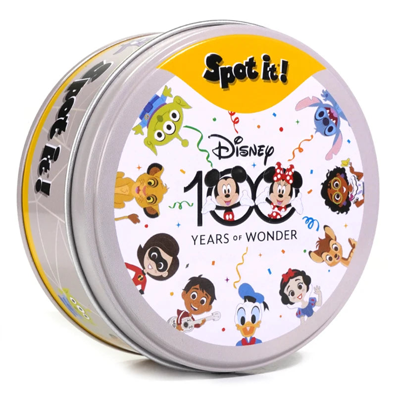 28 Styles Double juego Card Dobble Card Game Table Board Game for Dobbles Kids HP Metal Box Card Matching Toys for Childrens