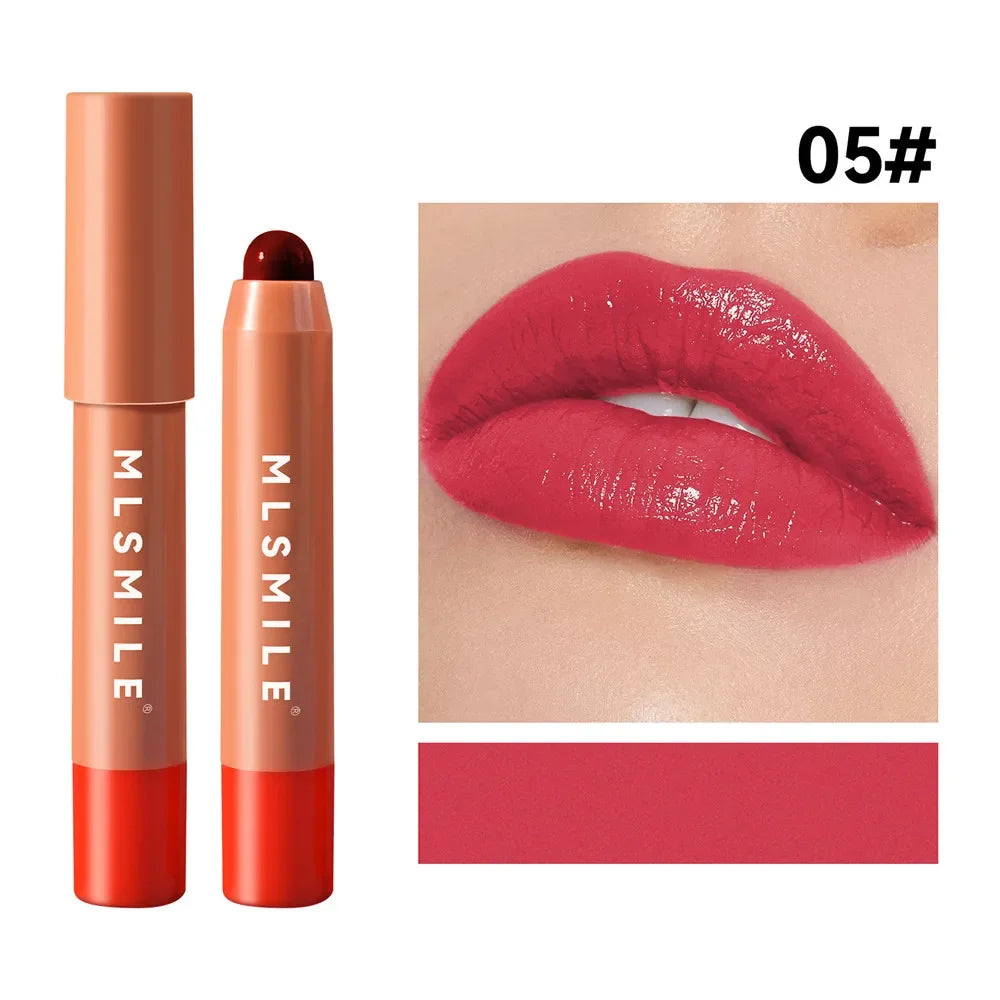 6 Colors Waterproof Nourishing Smooth Lipstick Pen Velvet Lipliner Lasting Not Fading Makeup Nude Pink Lip Tint Lips Cosmetic