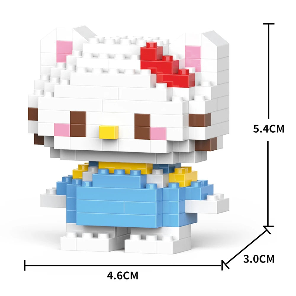 Cartoon Kuromi Cinnamoroll Block Character Assembled Model Building Block Dolls Toy Children Gif
