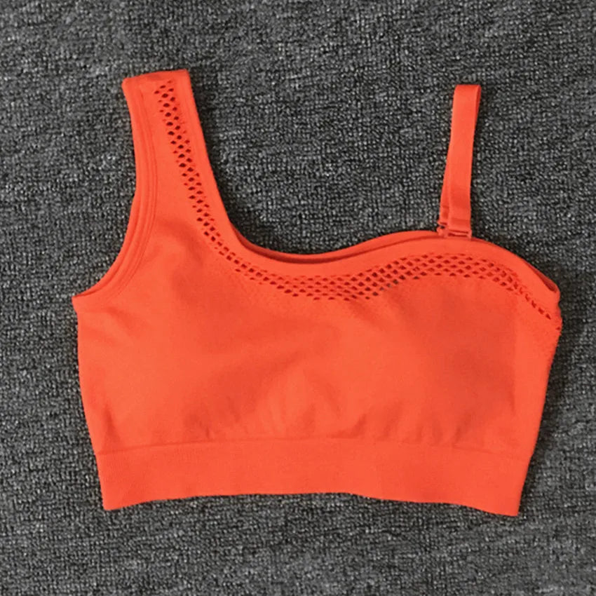 2024 1/2Pcs Seamless Yoga Set Women Gym Sportswear Outfit Yoga Pant Leggings One Shoulder Sports Bra Workout Cloth Tracksuit