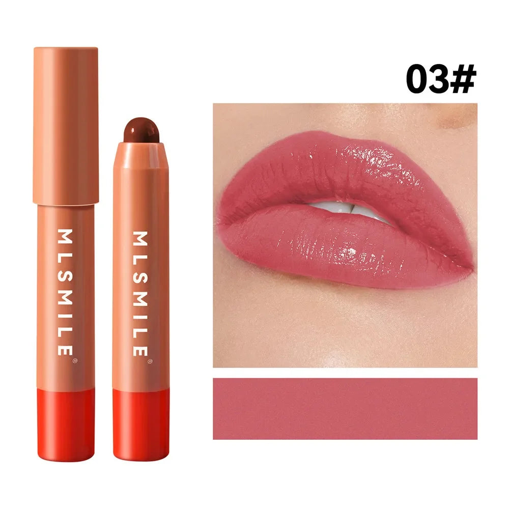 6 Colors Waterproof Nourishing Smooth Lipstick Pen Velvet Lipliner Lasting Not Fading Makeup Nude Pink Lip Tint Lips Cosmetic