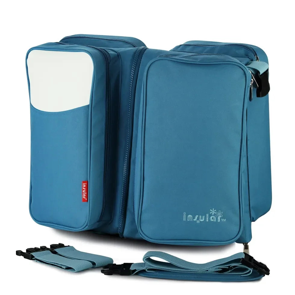 New Diaper Baby Bags with Bed Mummy Bag Waterproof Nylon Maternity Nappy Moms Backpack Baby Nursing Changing Bag For Baby Care