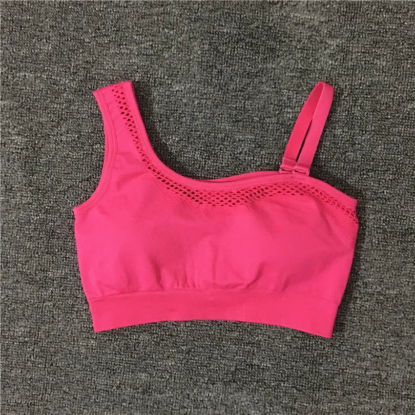 2024 1/2Pcs Seamless Yoga Set Women Gym Sportswear Outfit Yoga Pant Leggings One Shoulder Sports Bra Workout Cloth Tracksuit